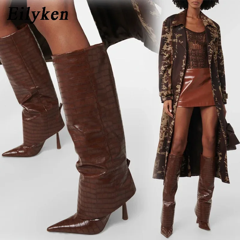 Street Fashion Lady - Eilyken 2027 Jesienno-Zimowe Damskie Kozaki do