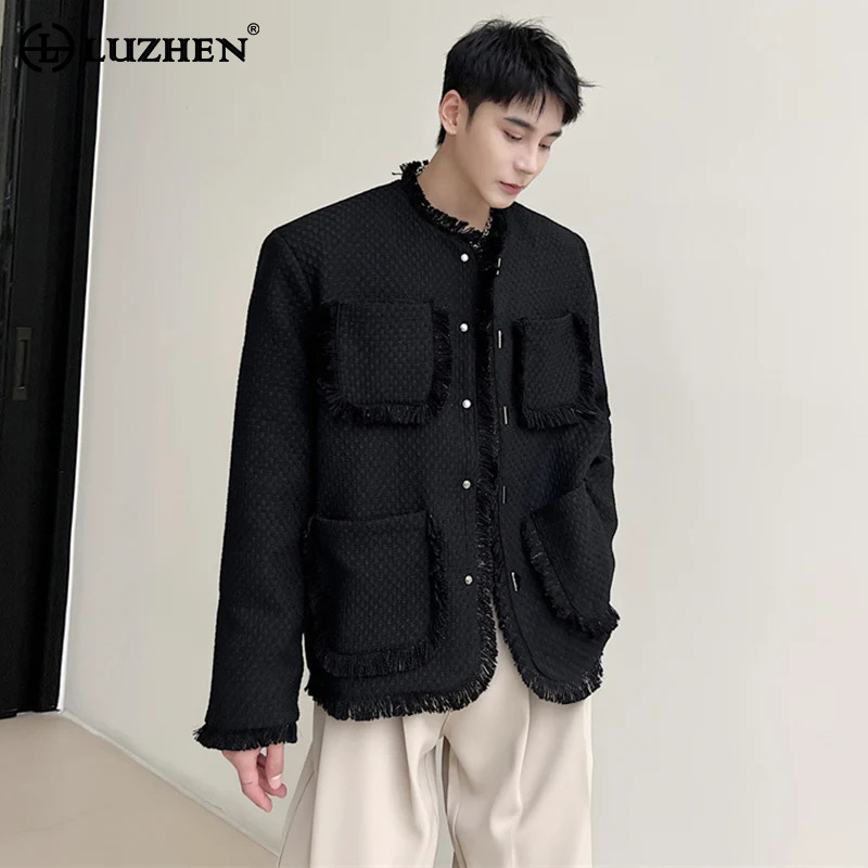 Street Fashion Reviews - LUZHEN Oryginalna Kurtka Męska z Kieszeniami,