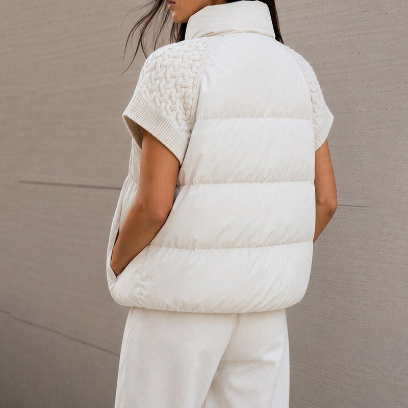 Damska elegancka krótka kamize – Puffer Vest Padded recenzja i cena