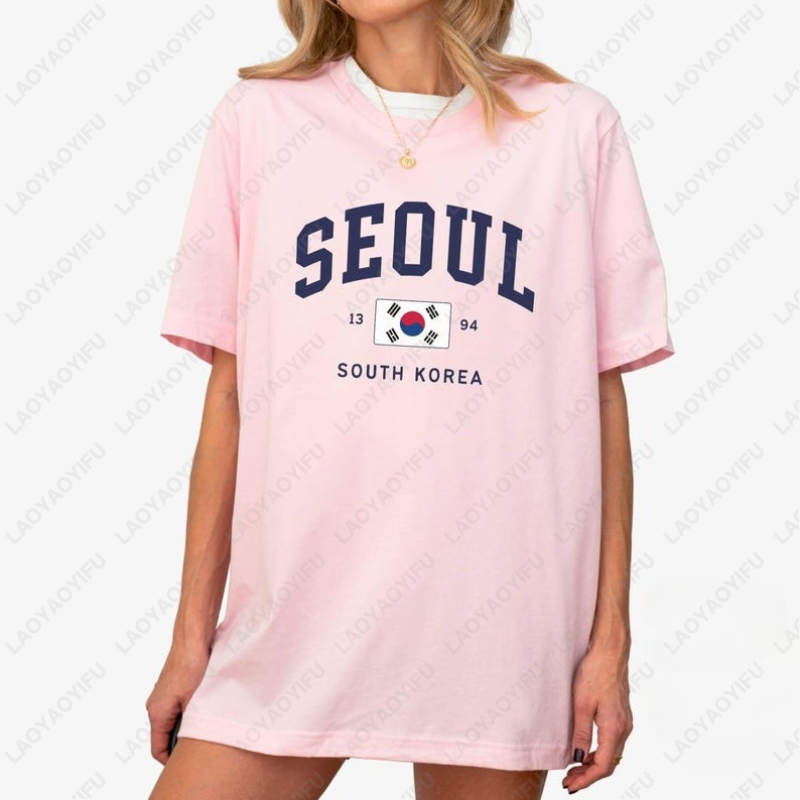 Koszulki unisex z flagą Korei  – Street Fashion Of Seoul recenzja i cena