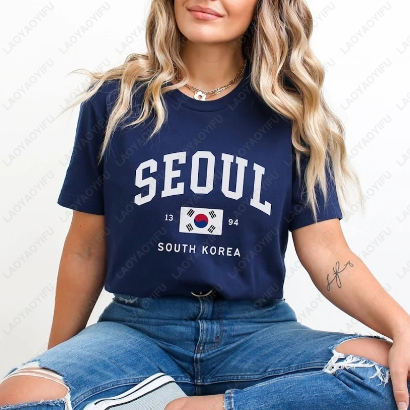 Koszulki unisex z flagą Korei  – Street Fashion Of Seoul recenzja i cena