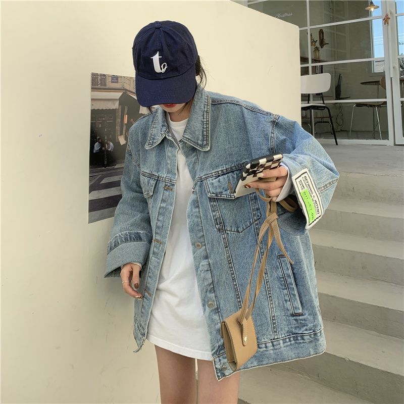 Damska kurtka jeansowa oversiz – Korean Street Fashion Female recenzja i cena