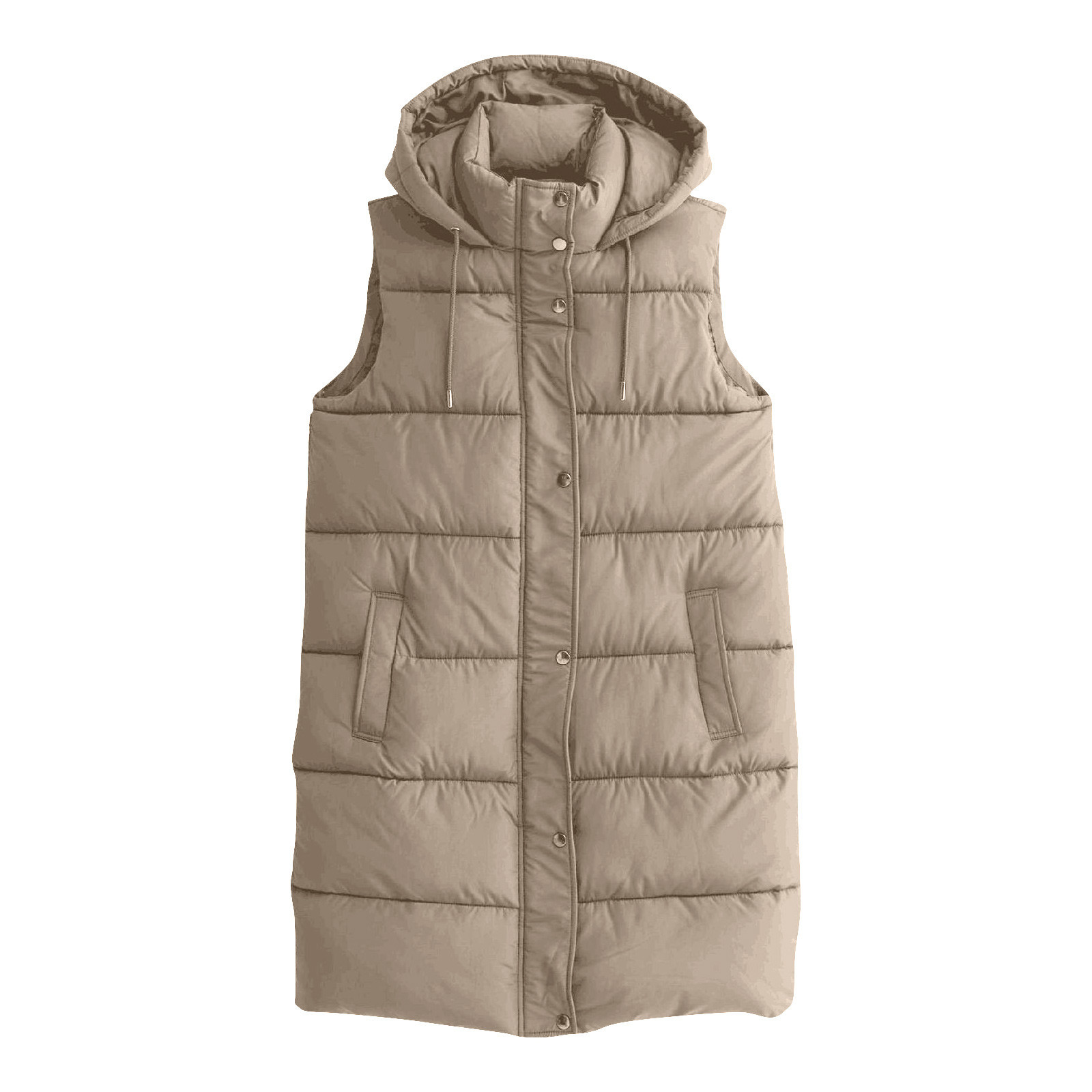 Długa damska kamizelka zimowa  – Puffer Vest Padded recenzja i cena