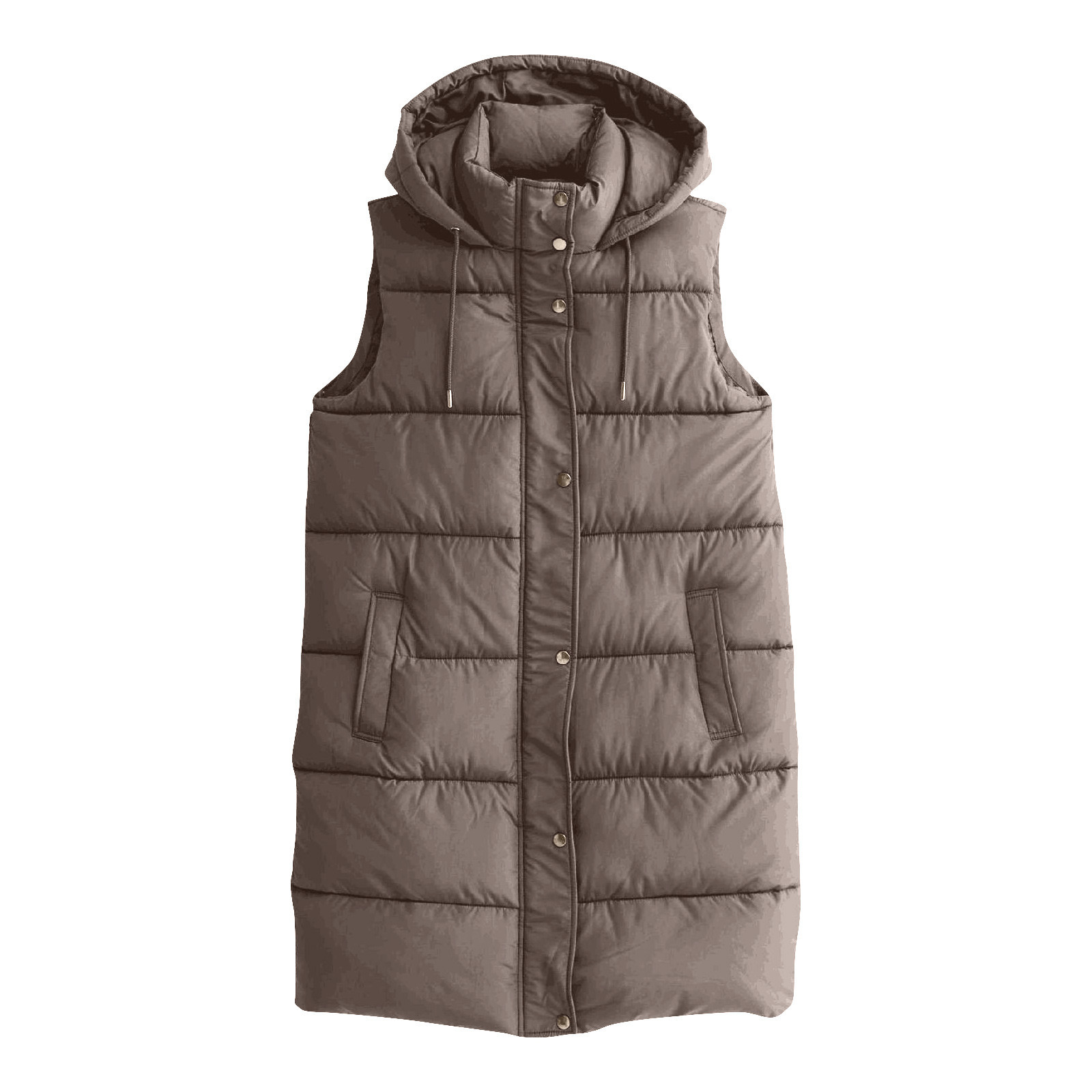 Długa damska kamizelka zimowa  – Puffer Vest Padded recenzja i cena