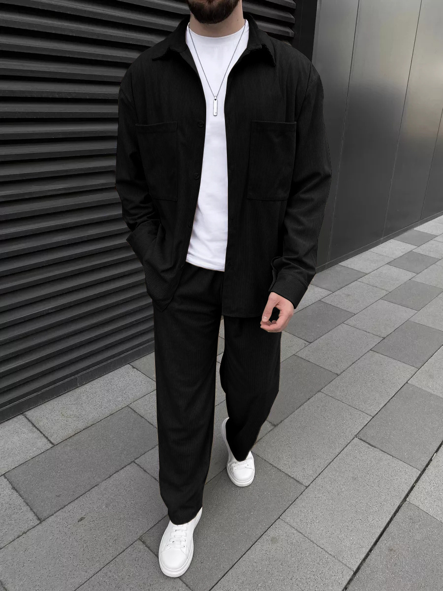 Męski dwuczęściowy zestaw z tk – Street Fashion China recenzja i cena
