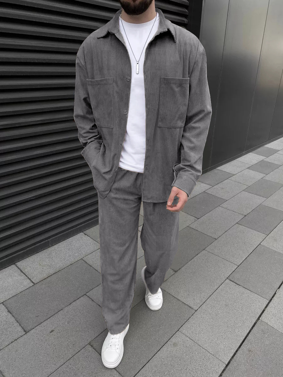 Męski dwuczęściowy zestaw z tk – Street Fashion China recenzja i cena