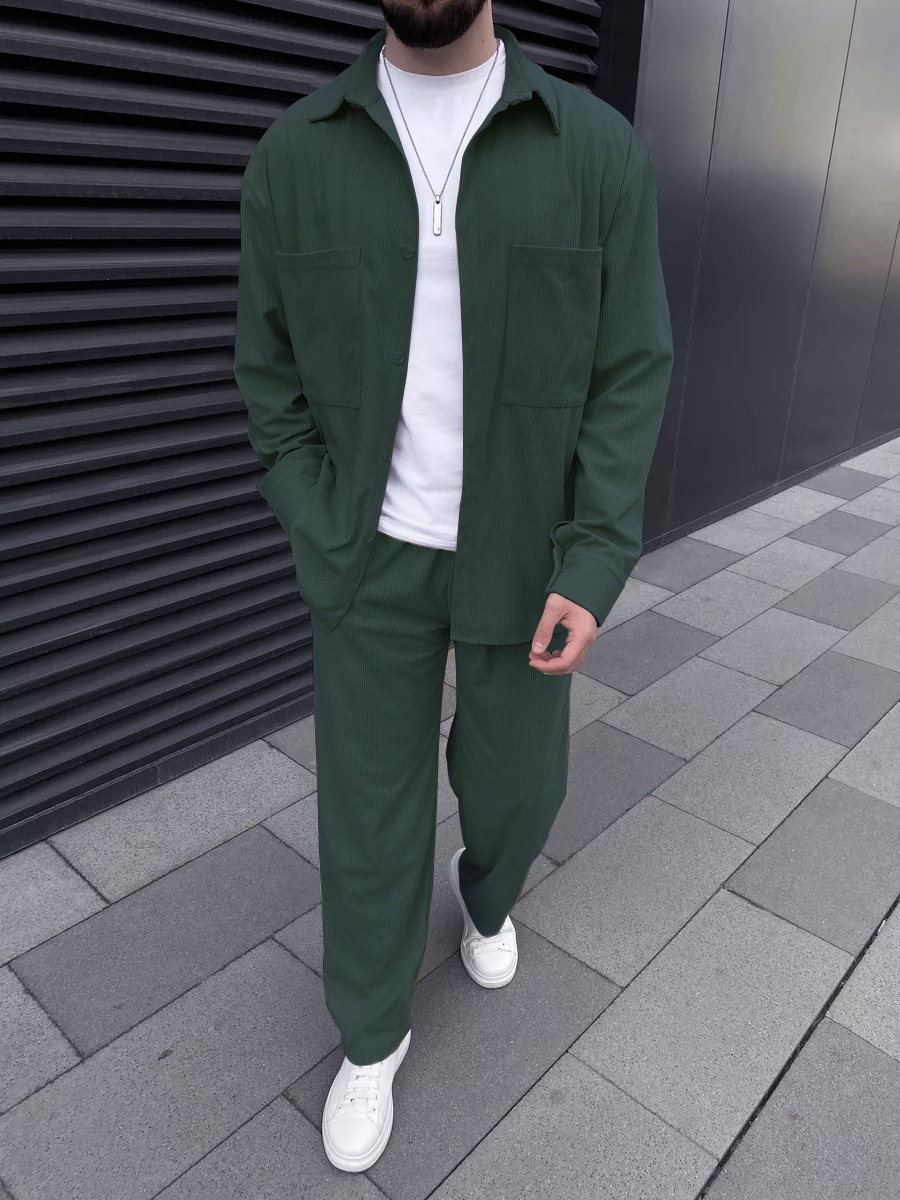 Męski dwuczęściowy zestaw z tk – Street Fashion China recenzja i cena