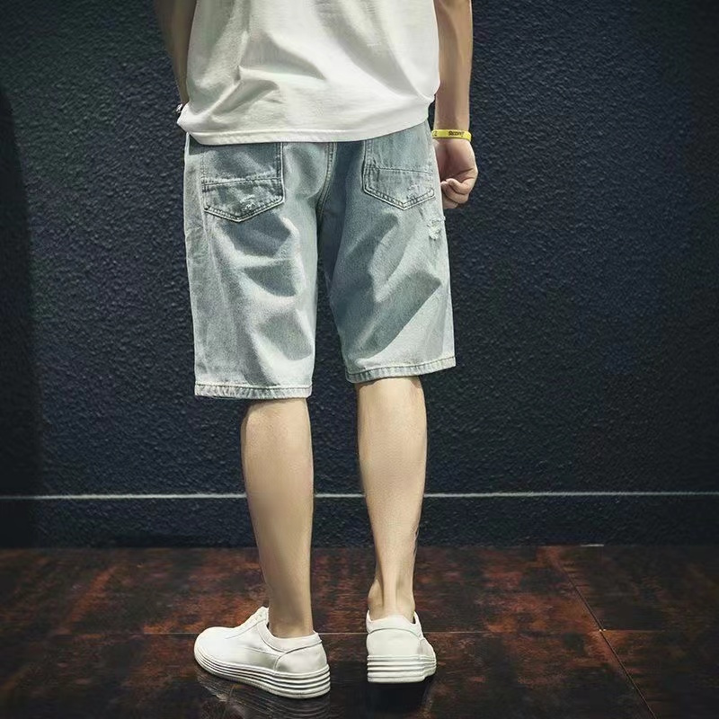 Letnie męskie szorty jeansowe  – Street Fashion Hong Kong recenzja i cena
