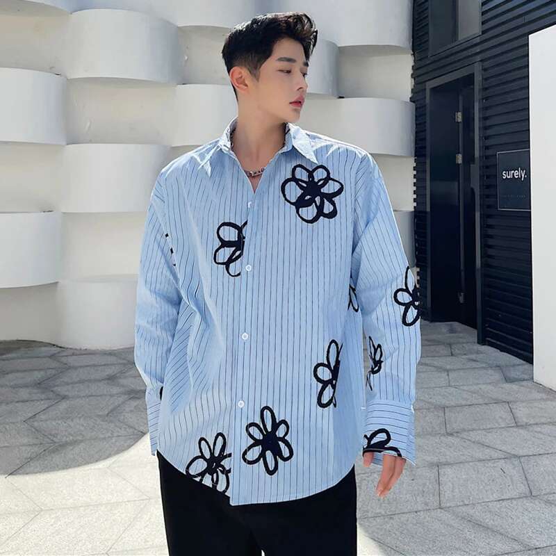 LUZHEN modna oryginalna koszul – Street Fashion Reviews recenzja i cena
