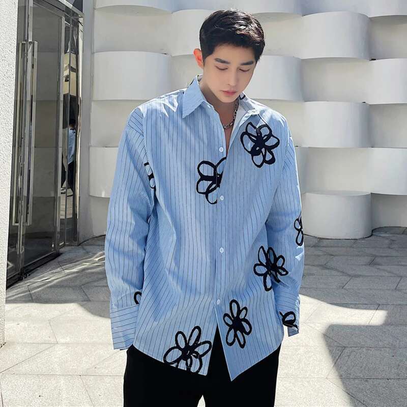 LUZHEN modna oryginalna koszul – Street Fashion Reviews recenzja i cena